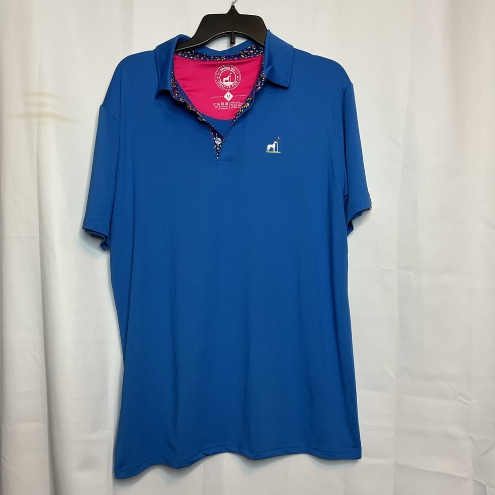 Proud 90 Golf is Fun mens polo med
